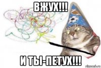 вжух!!! и ты-петух!!!