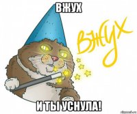 вжух и ты уснула!