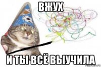 вжух и ты всё выучила