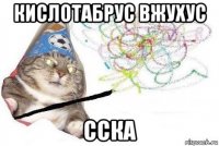 кислотабрус вжухус сска