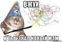 вжух и ты узнал новый мэм