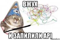 вжух и запилили api