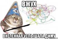 вжух внеленная услышала диму