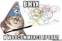 вжух и woocommerce пропал