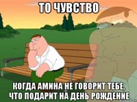 то чувство когда амина не говорит тебе, что подарит на день рождение