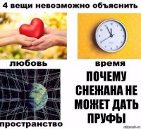 Почему Снежана не может дать пруфы