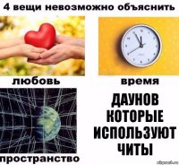 даунов которые используют читы