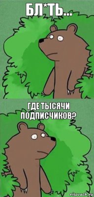 Бл*ть... Где тысячи подписчиков?