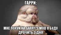 гарри: мне похуй на garry's mod я буду дрочить 3 дня