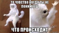 то чувство когда ты не понимаеш что происходит