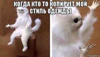 когда кто то копирует мой стиль одежды 