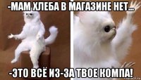 -мам хлеба в магазине нет... -это всё из-за твое компа!