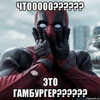 чтооооо?????? это гамбургер??????