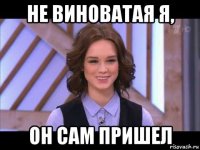 не виноватая я, он сам пришел