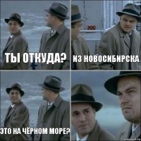 Ты откуда? Из Новосибирска Это на Чёрном море? 