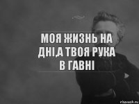 моя жизнь на дні,а твоя рука в гавні