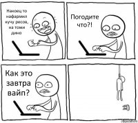 Накоец то нафармил кучу ресов, на томи дино Погодите что?! Как это завтра вайп? 