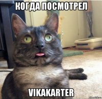 когда посмотрел vikakarter