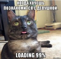 когда хочешь познакомится с девушкой. loading 99%