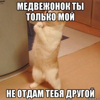 медвежонок ты только мой не отдам тебя другой