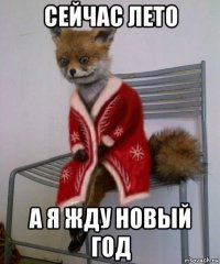 сейчас лето а я жду новый год