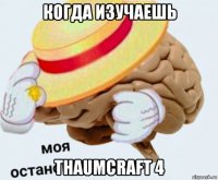 когда изучаешь thaumcraft 4