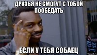 друзья не смогут с тобой пообедать если у тебя собаец