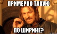 примерно такую по ширине?