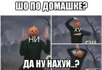 шо по домашке? да ну нахуй..?