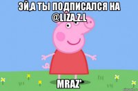 эй,а ты подписался на @liza.z.l mraz'