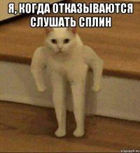 я, когда отказываются слушать сплин 