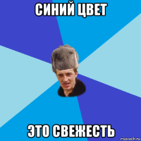 синий цвет это свежесть