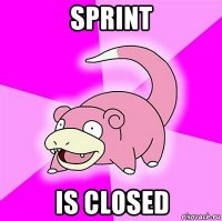 sprint is closed