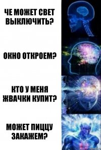 че может свет выключить? окно откроем? кто у меня жвачки купит? может пиццу закажем?