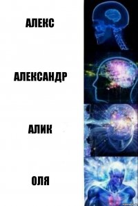 АЛЕКС АЛЕКСАНДР АЛИК ОЛЯ