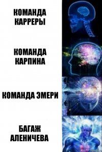 Команда Карреры Команда Карпина Команда Эмери Багаж Аленичева