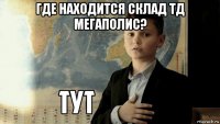 где находится склад тд мегаполис? 