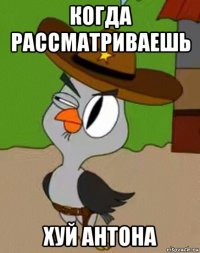 когда рассматриваешь хуй антона