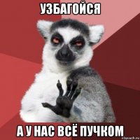 узбагойся а у нас всё пучком