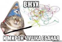 вжух и мирон чушка ебаная