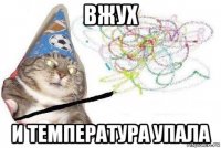 вжух и температура упала