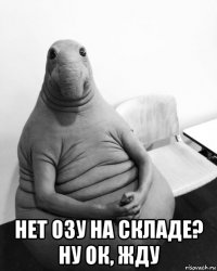  нет озу на складе? ну ок, жду