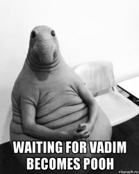  waiting for vadim becomes pooh