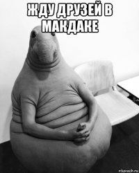 жду друзей в макдаке 