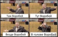 Там Воробей Тут Воробей Везде Воробей В голове Воробей