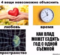 как влад может ездить год с одной съёмкой