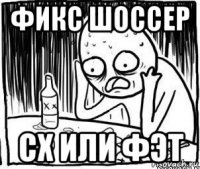 фикс шоссер cx или фэт