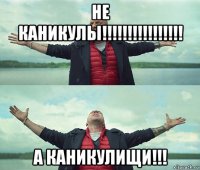 не каникулы!!!!!!!!!!!!!!!! а каникулищи!!!