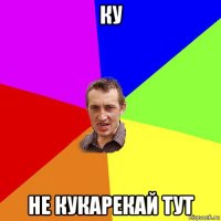 ку не кукарекай тут