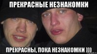 прекрасные незнакомки прекрасны, пока незнакомки )))